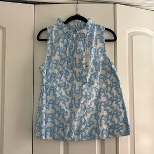 NWT Lilly Pulitzer Dahliana embroidered top
